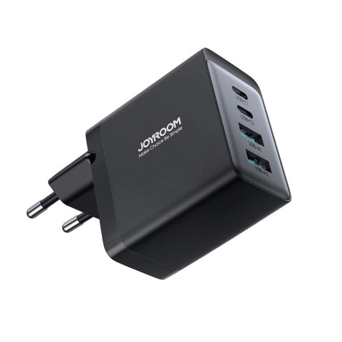 Ładowarka sieciowa GaN 67W 2x USB 2x USB-C + kabel USB-C 1.2m czarny JOYROOM