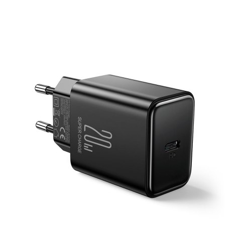 Ładowarka sieciowa USB-C 20W PD z kablem do iPhone Lightning czarna JOYROOM