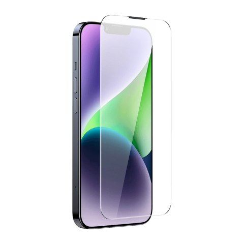 Szkło hartowane do iPhone 14 Plus / 13 Pro Max z osłoną na głośnik 0.4mm ZESTAW BASEUS