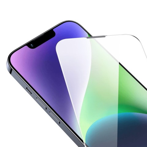 Szkło hartowane do iPhone 14 Plus / 13 Pro Max z osłoną na głośnik 0.4mm ZESTAW BASEUS