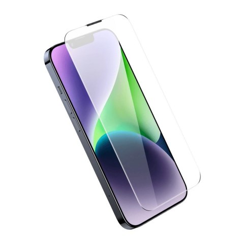 Szkło hartowane do iPhone 14 Plus / 13 Pro Max z osłoną na głośnik 0.4mm ZESTAW BASEUS