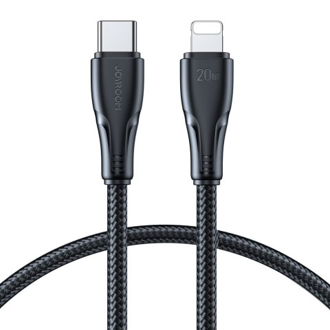 Wytrzymały kabel do iPhone Surpass Series USB-C - Lightning 20W 0.25m czarny JOYROOM