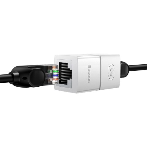 Złączka łącznik kabli sieciowych Ethernet RJ45 biała ZESTAW 10szt. BASEUS