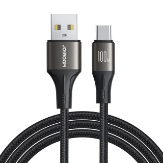 Kabel przewód Light-Speed Series USB-A - USB-C szybki transfer 100W 1.2m czarny JOYROOM