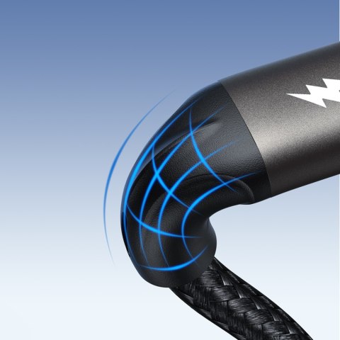 Kabel przewód Light-Speed Series USB-A - USB-C szybki transfer 100W 1.2m czarny JOYROOM