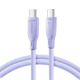 Kabel przewód Multi-Color Series USB-C - USB-C 60W szybki transfer 1m fioletowy JOYROOM