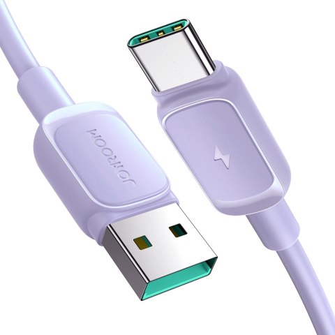 Kabel przewód USB-A - USB-C 3A 1.2m fioletowy JOYROOM