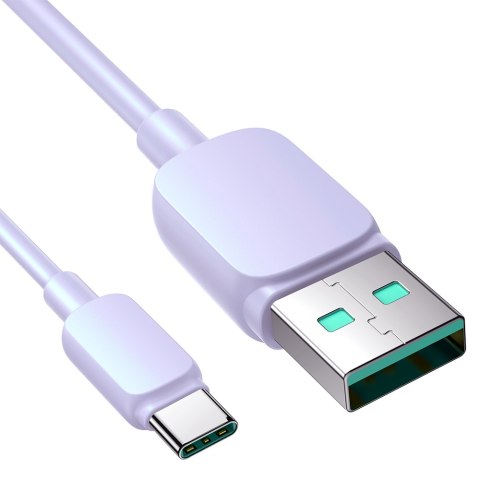 Kabel przewód USB-A - USB-C 3A 1.2m fioletowy JOYROOM