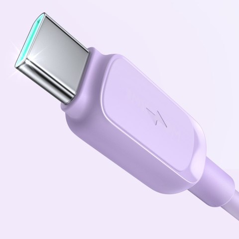 Kabel przewód USB-A - USB-C 3A 1.2m fioletowy JOYROOM