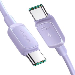 Kabel przewód USB-C - USB-C 100W 1.2m fioletowy JOYROOM