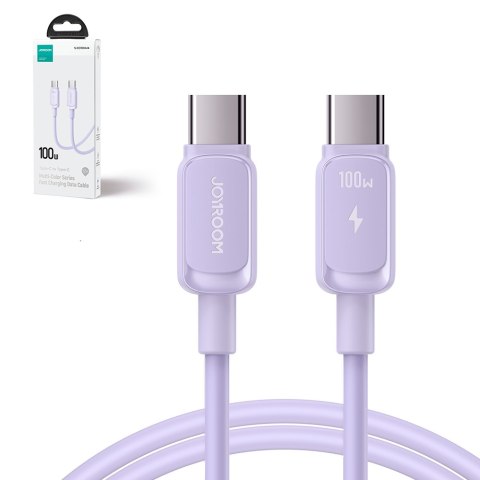 Kabel przewód USB-C - USB-C 100W 1.2m fioletowy JOYROOM