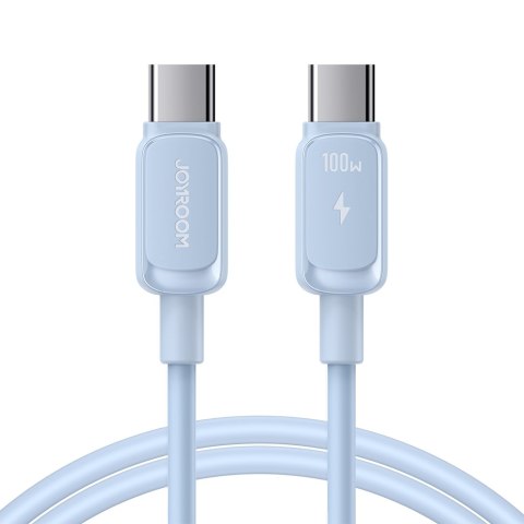 Kabel przewód USB-C - USB-C 100W 1.2m niebieski JOYROOM