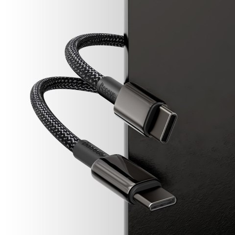 Kabel przewód USB-C szybkie ładowanie Power Delivery PD QC 100W 5A 1m czarny BASEUS