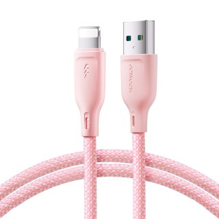 Kabel przewód do iPhone Multi-Color Series USB-A - Lightning 3A 1m różowy JOYROOM