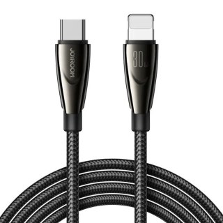 Kabel przewód do iPhone Pioneer Series USB-C - Lightning 30W 1.2m czarny JOYROOM