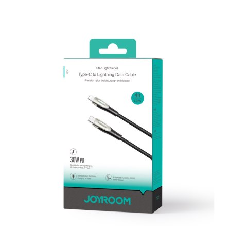 Kabel przewód do iPhone Pioneer Series USB-C - Lightning 30W 1.2m czarny JOYROOM