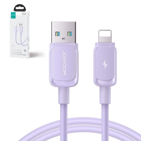 Kabel przewód do iPhone USB-A - Lightning 2.4A 1.2m fioletowy JOYROOM