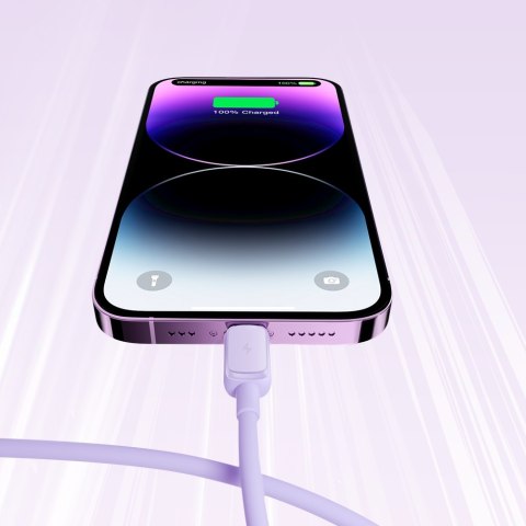 Kabel przewód do iPhone USB-A - Lightning 2.4A 1.2m fioletowy JOYROOM