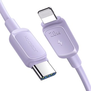 Kabel przewód do iPhone USB-C - Lightning 20W 1.2m fioletowy JOYROOM