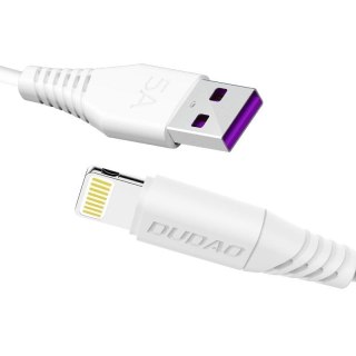 Kabel przewód do telefonów iPhone USB - Lightning 5A 1m biały DUDAO