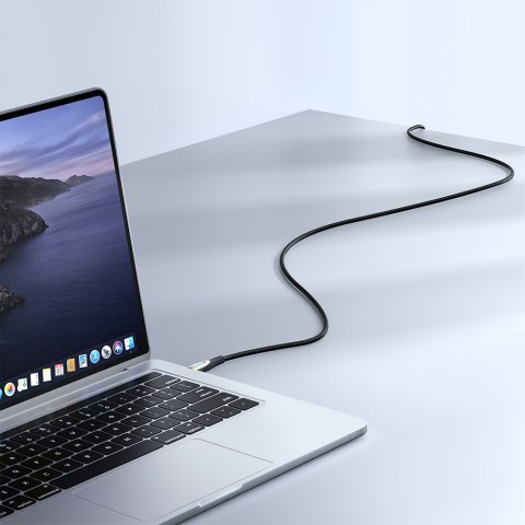 Kabel przewód w oplocie Pioneer Series USB-C 240W 1.2m czarny JOYROOM