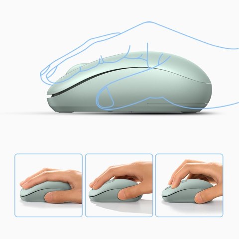 Myszka bezprzewodowa do komputera USB 2.4GHz zielona UGREEN