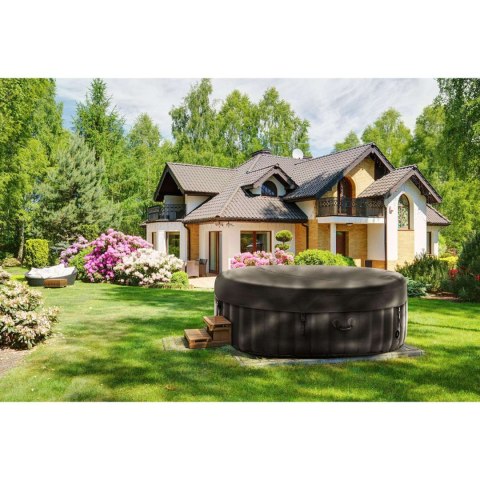 Jacuzzi ogrodowe dmuchane z masażem 6 osobowe 42C 1000 l czarne UNIPRODO