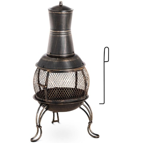 Ogrzewacz palenisko kominek na taras do ogrodu stalowy 360 wys. 90 cm UNIPRODO
