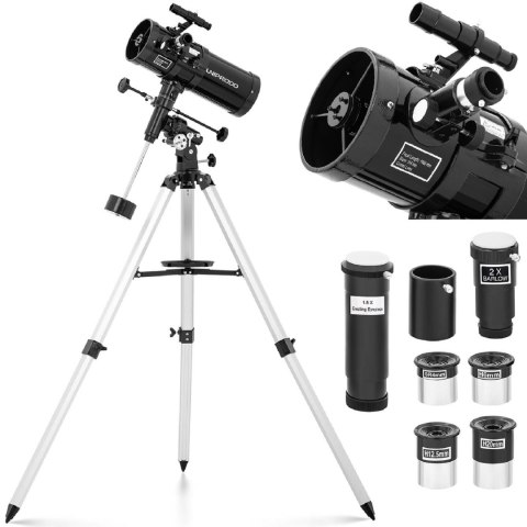 Teleskop astronomiczny Newtona Uniprodo 1000 mm śr. 114 mm UNIPRODO