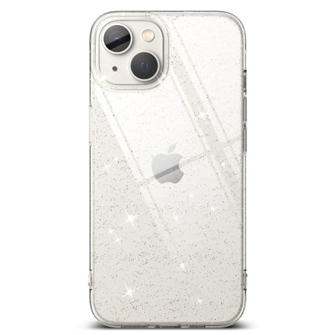 Cienkie żelowe etui na telefon iPhone 14 Plus 6.7" AIR GLITTER CLEAR Ringke