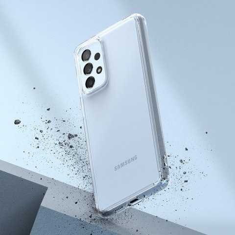 Etui pokrowiec z żelową ramką Galaxy A73 Fusion przezroczysty Ringke