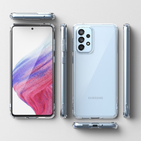 Etui pokrowiec z żelową ramką Galaxy A73 Fusion przezroczysty Ringke