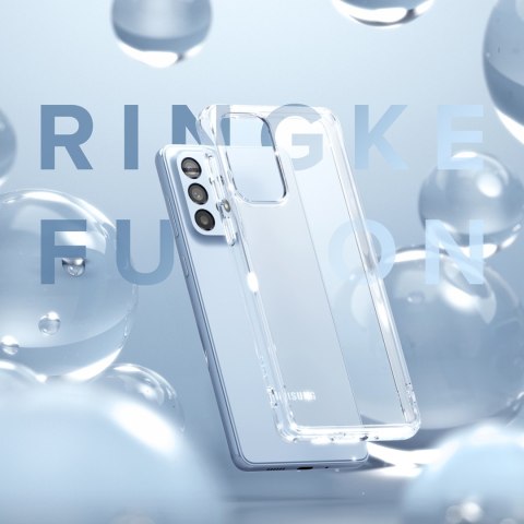 Etui pokrowiec z żelową ramką Galaxy A73 Fusion przezroczysty Ringke