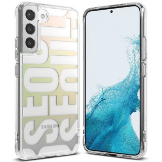 Pancerne etui pokrowiec z żelową ramką Galaxy S22+ Fusion Design Seoul przezroczysty Ringke