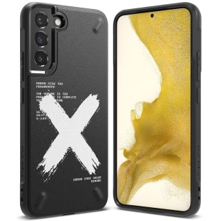 Wytrzymałe etui pokrowiec Galaxy S22+ Onyx Design X czarny Ringke