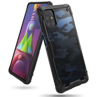 Wytrzymałe wzmacniane etui do telefonu GALAXY M51 FUSION X CAMO czarny Ringke