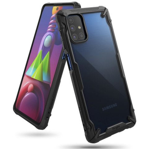 Wytrzymałe wzmacniane etui do telefonu GALAXY M51 FUSION X czarny Ringke