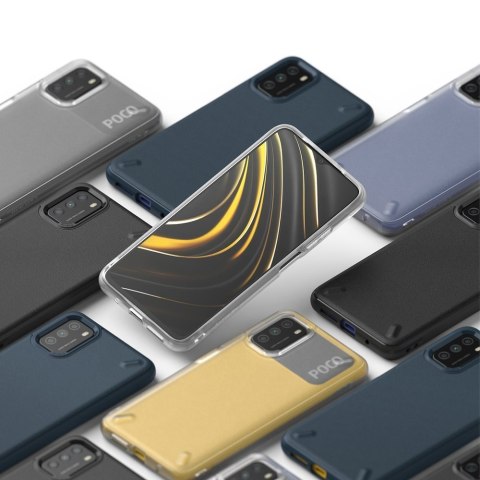 Wytrzymałe wzmacniane etui do telefonu XIAOMI POCO M3 ONYX granatowy Ringke