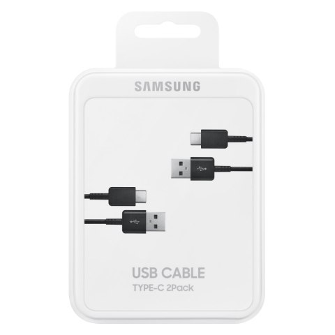 2 x Kabel przewód Samsung USB - USB-C 480Mb/s 5A 1.5m czarny ZESTAW 2szt SAMSUNG