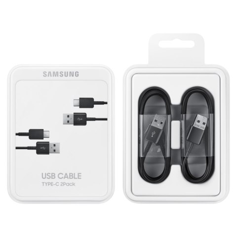 2 x Kabel przewód Samsung USB - USB-C 480Mb/s 5A 1.5m czarny ZESTAW 2szt SAMSUNG