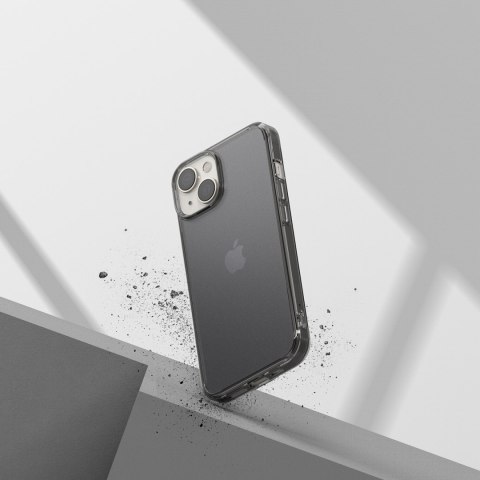 Etui ochronne pokrowiec do iPhone 14 Plus z żelową ramką Fusion Matte szary Ringke