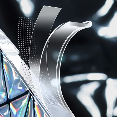 Etui pokrowiec na iPhone 14 Pro Max obudowa na tył plecki Miya Series tęczowe KINGXBAR