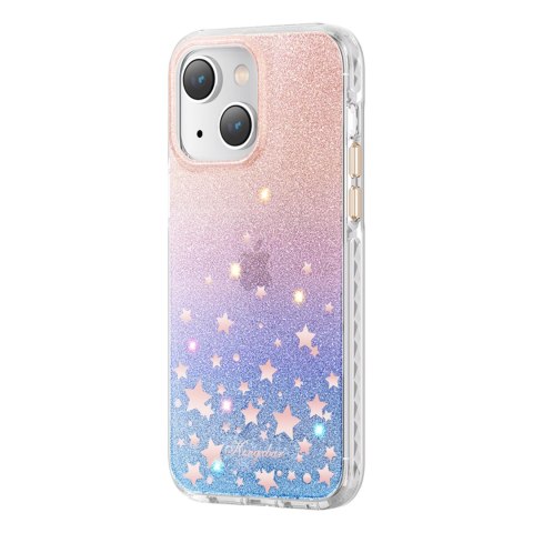 Etui pokrowiec w gwiazdki iPhone 14 Plus Heart Star Series ZODIAC KINGXBAR