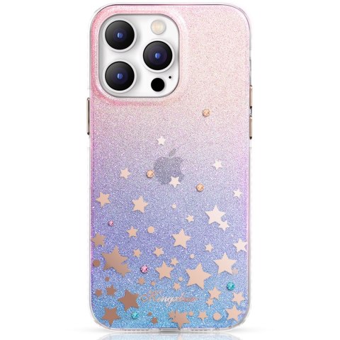 Etui pokrowiec w gwiazdki iPhone 14 Plus Heart Star Series ZODIAC KINGXBAR