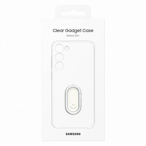 Etui pokrowiec z podstawką Samsung Galaxy S23+ Clear Gadget Case przezroczyste SAMSUNG
