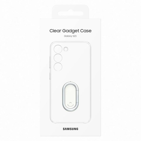 Etui pokrowiec z podstawką Samsung Galaxy S23 Clear Gadget Case przezroczyste SAMSUNG