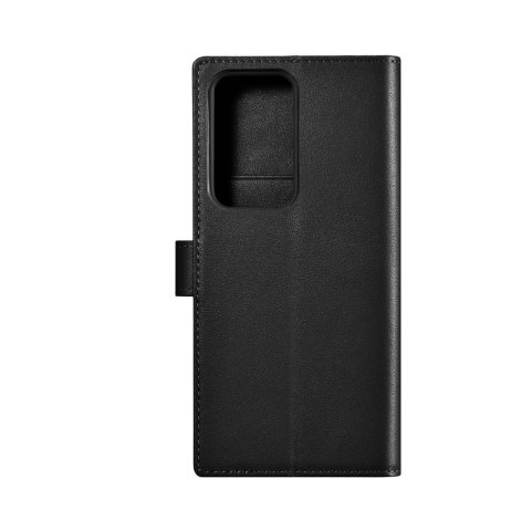 Etui skórzany pokrowiec portfel do Samsung Galaxy S23 Ultra Wallet Case czarne ICARER