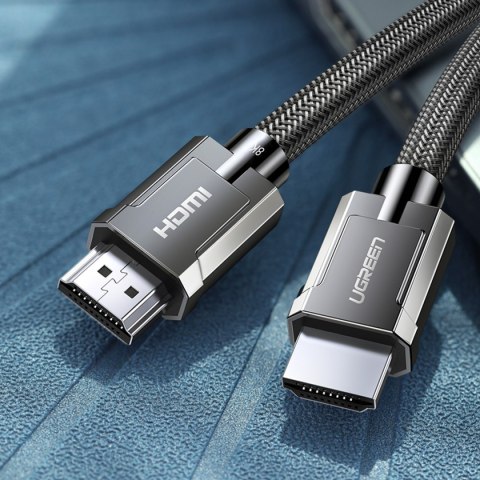 Kabel przewód HDMI 2.1 8K 60Hz 48Gb/s 3m elastyczny w oplocie szary UGREEN