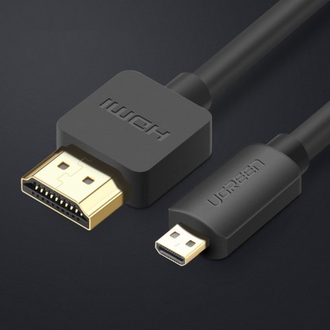 Kabel przewód Micro HDMI - HDMI 4K 60Hz 3m czarny UGREEN