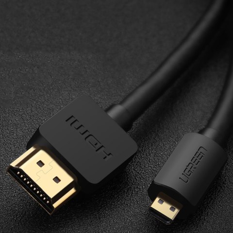 Kabel przewód Micro HDMI - HDMI 4K 60Hz 3m czarny UGREEN